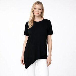 2/$30 NWT Universal Standard Jersey Genevette Crew Neck Tee Black XS